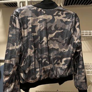 Aqua Shimmery Camo Jacket